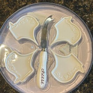 Artesa Cheese Markers with Knife Set bonus 3 additional cheese markers